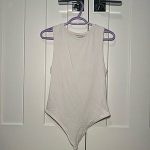 Babaton White Aritzia Body Suit